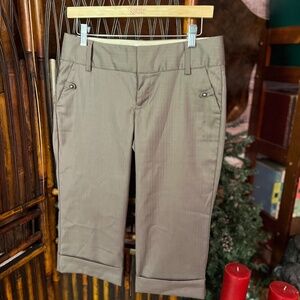 Old Navy Professional Crop Pants/Capris Brown/Grey